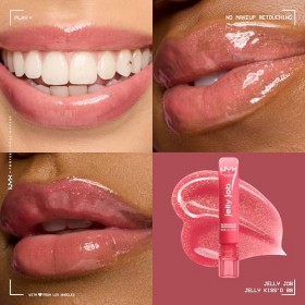NYX Professional Makeup Jelly Job - Gloss haute brillance - Effet lissant - Sensation de confort - Lèvres visiblement hydraté