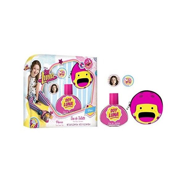 Soy Luna Coffret dEau de Toilette 30 ml + Porte-Monnaie + Badges