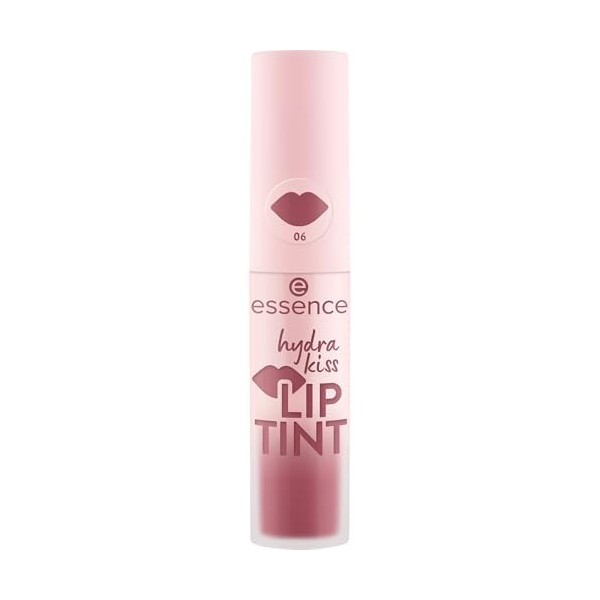 Essence Cosmetics Hydra Kiss Lip Tint encre à Lèvres, Longue Durée, Effet Colorant, Naturel, Brillant 4ml 