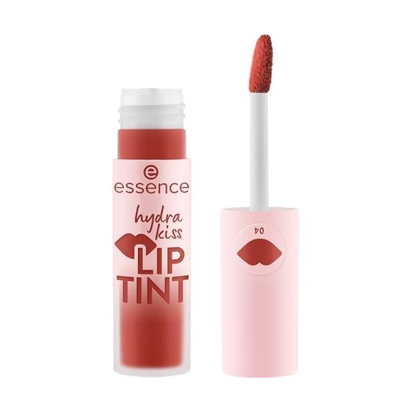 Essence Cosmetics Hydra Kiss Lip Tint encre à Lèvres, Longue Durée, Effet Colorant, Naturel, Brillant 4ml 
