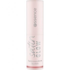 Essence Cosmetics Satin Glow Luminous Shine Lipstick Rouge à Lèvres, Luminescent, Intense en Couleurs 3.5g Maquillage