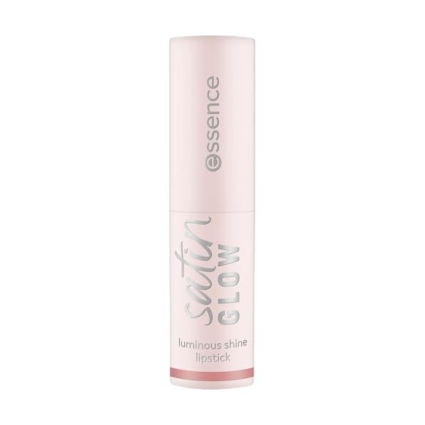 Essence Cosmetics Satin Glow Luminous Shine Lipstick Rouge à Lèvres, Luminescent, Intense en Couleurs 3.5g Maquillage