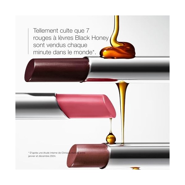 Clinique Almost Lipstick Baume à Lèvres Black Honey, Pink Honey, Nude Honey | Convient à toutes les carnations Maquillage