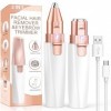 Vinmall Rasoir à sourcils électrique pour femme : tondeuse à sourcils pour femme, épilateur à sourcils et rasoir pour le visa...