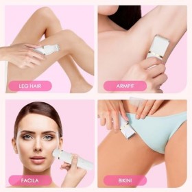 MIFXIN Rasoir électrique 3 en 1 pour femme, tondeuse bikini, rasoir pour femme, étanche IPX6, humide et sec, épilateur pour b...