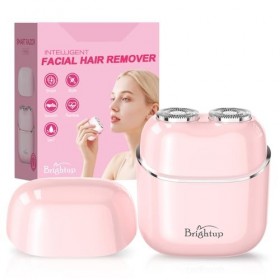 Brightup Rasoir Visage Electrique pour Femme, Étanche, Recharge USB-C, Doux et Rapide Rasoir Électrique, Epilateur Visage pou...