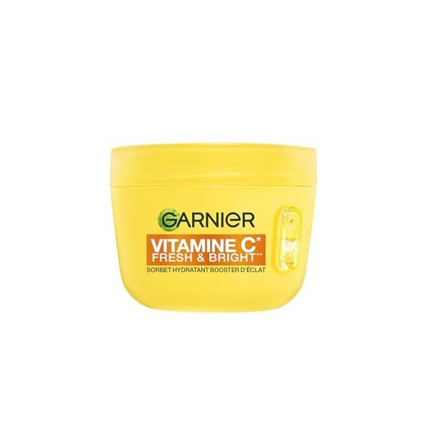 GARNIER - SkinActive Vitamine C - Crème Sorbet Hydratante Boost dEclat Fresh et Bright - Crème Hydratante et Anti-Taches - U ...