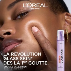 LOréal Paris - Soin Éclat Lissant Visage – Crème Liquide Hydratation glass skin - À lAcide Hyaluronique & Vitamines B5 et C S...