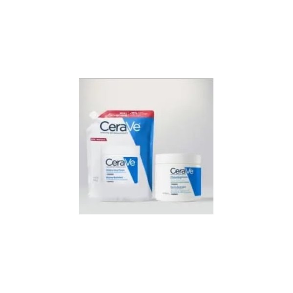 CeraVe - Baume Hydratant Eco Recharge, Nourrit, Hydrate et Aide à Restaurer la Barrière Cutanée, Visage et Corps, Acide Hyalu...