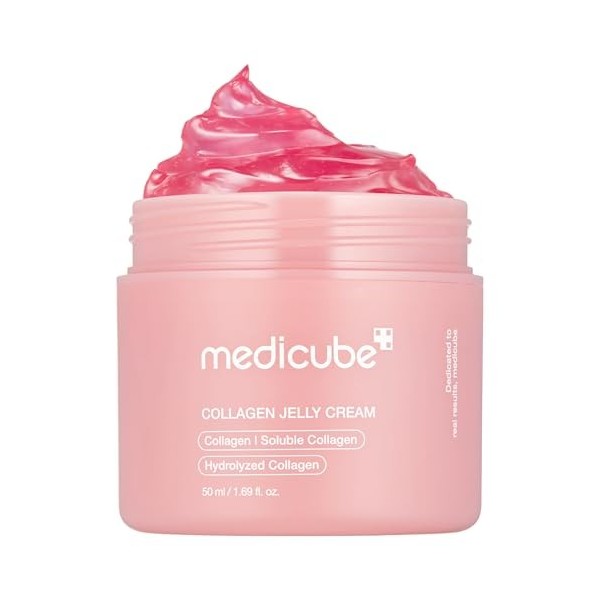 Medicube Crème de gelée de collagène - Niacinamide & Collagène hydrolysé - Augmente lhydratation de la barrière cutanée pend ...