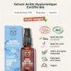 BIONOBLE Sérum Visage Acide Hyaluronique Pur certifié Bio - Soin Hydratant Anti-Âge, Anti-Rides - Serum Acide Hyaluronique Vi...