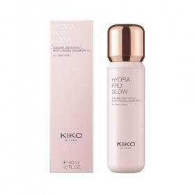 KIKO Milano Hydra Pro Glow, Crème Hydratante Pour Le Visage À Effet Lumière Sublime À L’Acide Hyaluronique Spf 10 Soin du Visage
