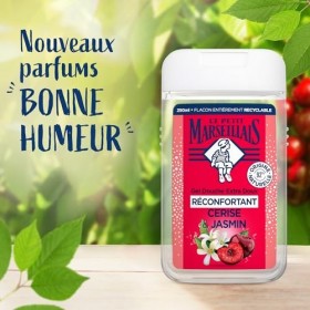 Le Petit Marseillais | Gel Douche Extra Doux Réconfortant Cerise & Jasmin flacon de 250 ml – 92% dingrédients dorigine na Gel...