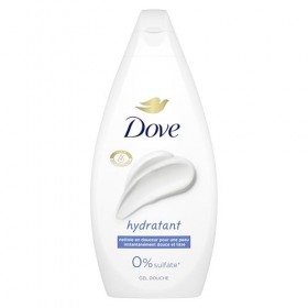 DOVE - Gel Douche - Essentiel Hydratant - Nettoie en douceur et adoucit la peau - Testé dermatologiquement - 0% Sulfate lot ...