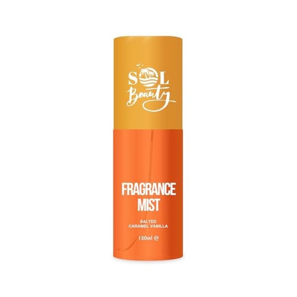 Sol Beauty Spray corporel au parfum caramel salé et vanille, adapté aux végétaliens, aide la peau à rester hydratée et fraîch...