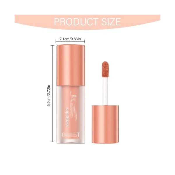 produit amazone Lèvres rebondissant hydratant velours léger longue durée confortable Non collant amical pas de Film blanc 1ml...