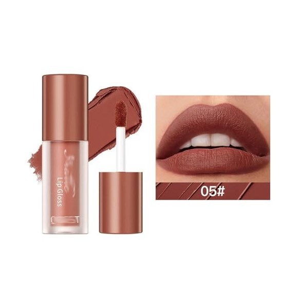 produit amazone Lèvres rebondissant hydratant velours léger longue durée confortable Non collant amical pas de Film blanc 1ml...