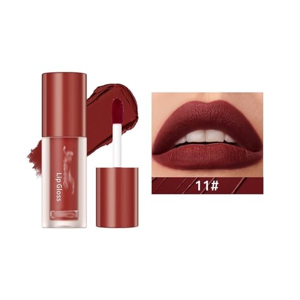 produit amazone Lèvres rebondissant hydratant velours léger longue durée confortable Non collant amical pas de Film blanc 1ml...