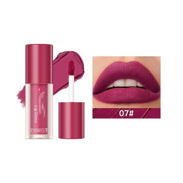 produit amazone Lèvres rebondissant hydratant velours léger longue durée confortable Non collant amical pas de Film blanc 1ml...