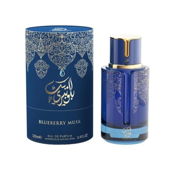 Arabiyat Prestige Blueberry Musk Pour Femme et Homme Unisexe Eau de Parfum, 100 ml Fabriqué aux EAU