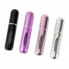 WSeltrium 4 Pièces Vaporisateur Parfum Vide Voyage,Mini bouteille de parfum pour sac à main Bagages de poche,Flacon Vide Port