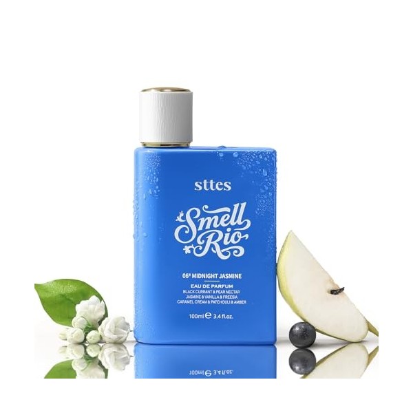 Sttes Perfume 706 JAZMÍN DE MEDIANOCHE – Eau de Parfum 100ml 3.4 fl oz – Grosella Negra, Jazmín, Vainilla