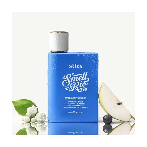 Sttes Perfume 706 JAZMÍN DE MEDIANOCHE – Eau de Parfum 100ml 3.4 fl oz – Grosella Negra, Jazmín, Vainilla