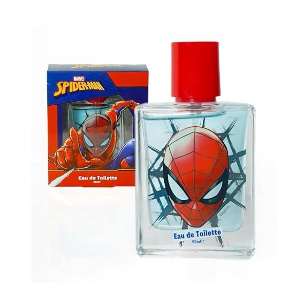 Eau de Toilette Marvel Spiderman 50 ml pour enfants et garçons - Parfum - Cadeau officiel