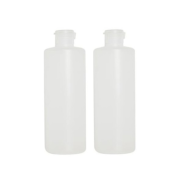 2 PCS Transparent Rechargeable Vide En Plastique Cosmétique Squeezable Flacon Bouteilles Pot Pot avec Flip Cap Toner Lotion G