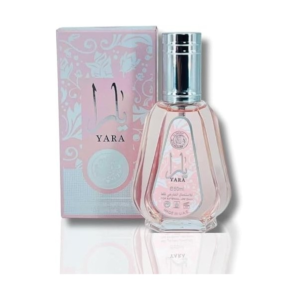 Yara - Eau de Parfum Arab en Spray 50 ml Pour Femme Fabriqué à Dubai Senteur Oriantal