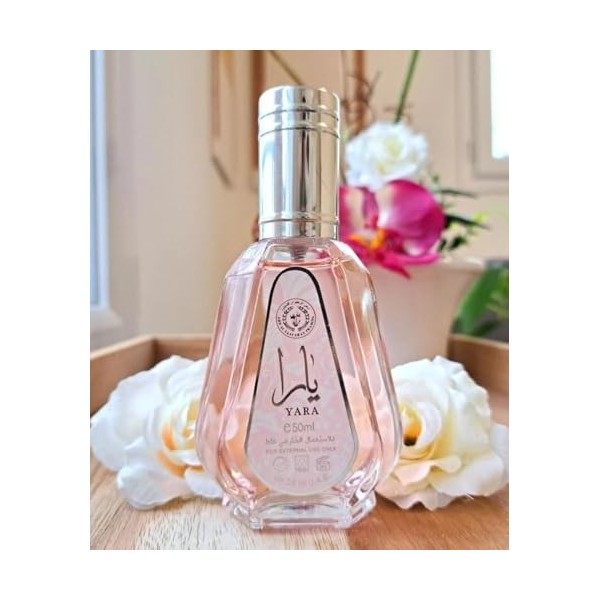 Yara - Eau de Parfum Arab en Spray 50 ml Pour Femme Fabriqué à Dubai Senteur Oriantal