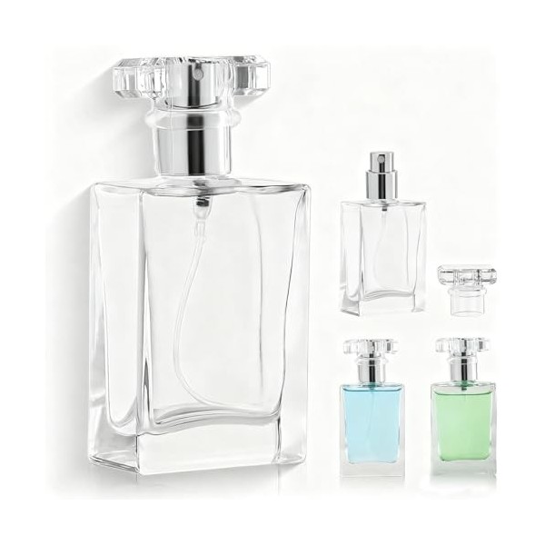 Bouteille Vaporisateur de Parfum,100ml Flacons vaporisateurs Rechargeables, Atomiseur Parfum, Vaporisateur Parfum Vide,Portab