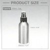3PCS 150ML 0.5oz flacons vaporisateurs vides en aluminium argenté avec tête de pulvérisation noire - Pulvérisateur à brume fi