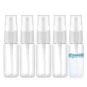 OUDQFCJ 5 Pcs Flacons Spray Vides, Mini Vaporisateurs Rechargeables pour Parfums, Huiles, Eau, Alcool 20ml 
