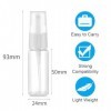 OUDQFCJ 5 Pcs Flacons Spray Vides, Mini Vaporisateurs Rechargeables pour Parfums, Huiles, Eau, Alcool 20ml 