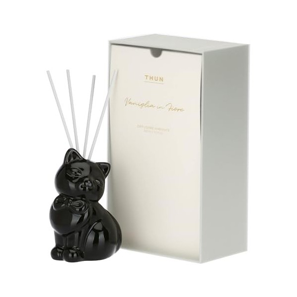 Thun Diffuseur Aromatique Chat en Céramique, 100 ML, 16 x 8 x 24 cm