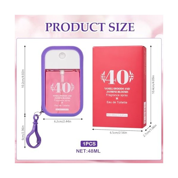 Mini Mist Brume Corporelle Parfumée Pour Femme,Brume Parfumée pour Cheveux et Corps,brume parfumée Femme avec Crochet,pour Vi...