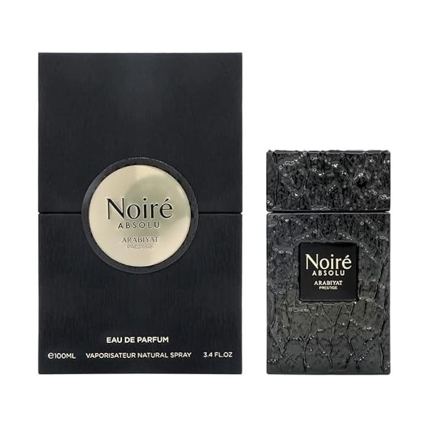Arabiyat Prestige Noire Absolu EDP Eau de parfum pour homme 100 ml Fabriqué aux Émirats arabes unis