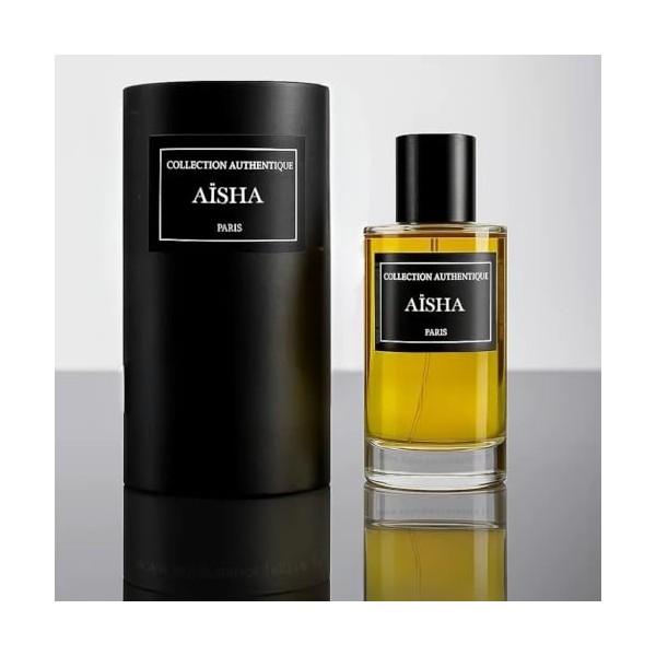 Collection Privée LAuthentique Aisha, Eau de Parfum Unisexe, Oriental Ambré, Longue Durée, 50 ml Parfum