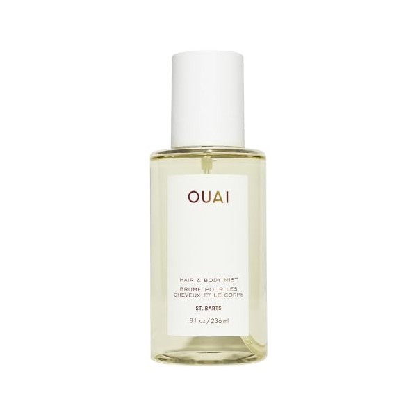 OUAI Brume cheveux & corps St. Barts - Parfum pour cheveux & spray corps au parfum tropical - Notes de fruit du dragon, fleur
