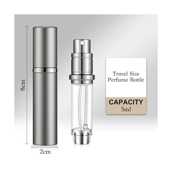 Atomiseur de parfum, rechargeable et portable, format voyage, anti-fuite, pompe inférieure sans entonnoir, nano-brume, distri...