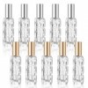 ViEinkaufen Lot de 10 vaporisateurs de parfum de voyage rechargeables de 10 ml, mini flacons vaporisateurs vides pour homme e