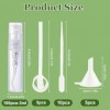 Lot de 100 vaporisateurs de parfum de 3 ml - Mini vaporisateurs rechargeables - Vaporisateur de voyage avec entonnoir - Pipet...