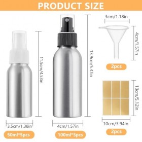 XTUDOU®14 Pièces Flacon Spray Vide 100ml, Comprenant 2 Entonnoirs et 2 éTiquettes AdhéSives, Mini Flacons PulvéRisateurs pour...