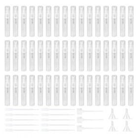 lalago Lot de 100 Mini Flacons Vaporisateurs en Plastique Transparent 3ML, Echantillon Parfum Vide Spray, Flacon Pulvérisateu...