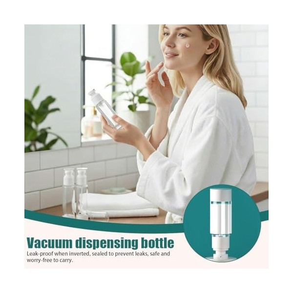 TEOZBLU Flacon à Parfum de Voyage Rechargeable 2 x 30 ml - Vaporisateur Portable en Verre Robuste pour Avion et Sac à Main Pa...