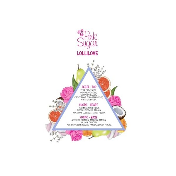 LOLLILOVE Eau de toilette – Parfum floral, ambré et fruité – 50 ml Parfum