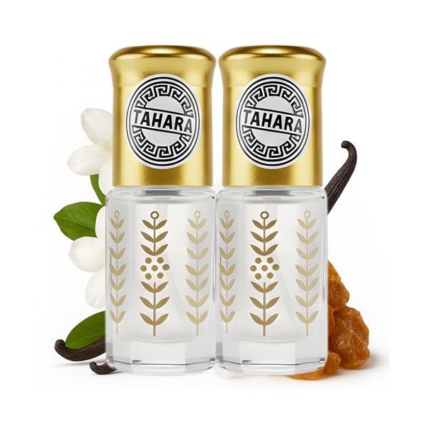 Craft & Care Musk Tahara Parfum arabe | Huile parfumée crémeuse et concentrée 3 ml format poche | Musc blanc avec notes de P...