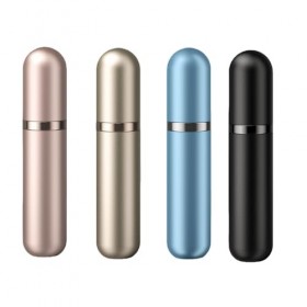 Lammcou Vaporisateur de Parfum Voyage, 5ml Flacon Parfum Rechargeable Portable Antifuite en Aluminium, Mini Spray Parfum pour