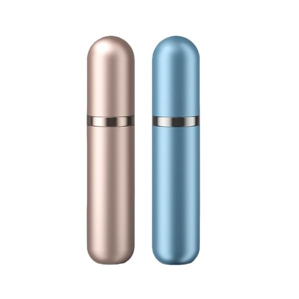 Lammcou Vaporisateur de Parfum 5ml Voyage, Flacon Parfum Rechargeable Portable Antifuite en Aluminium, Mini Spray Parfum pour...